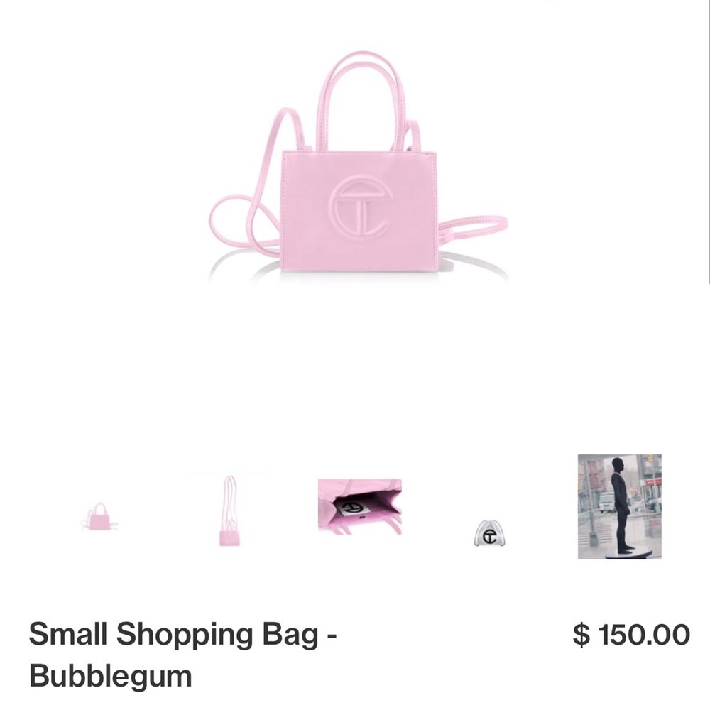 Telfar small shopping bag - bubblegum (baby pink)